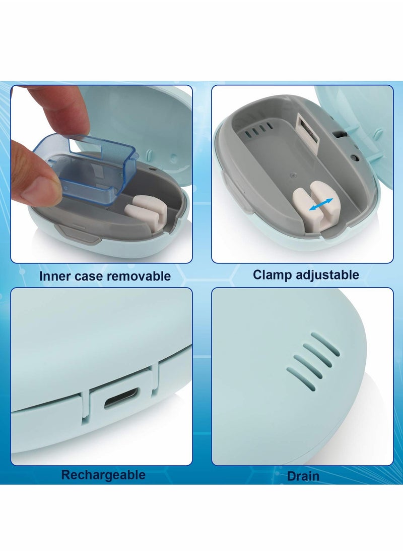 Generic - Portable Mini UV Toothbrush Sterilizer Case for Electric & Manual Brushes - Rechargeable Travel Cover for Home & Travel - Image 1