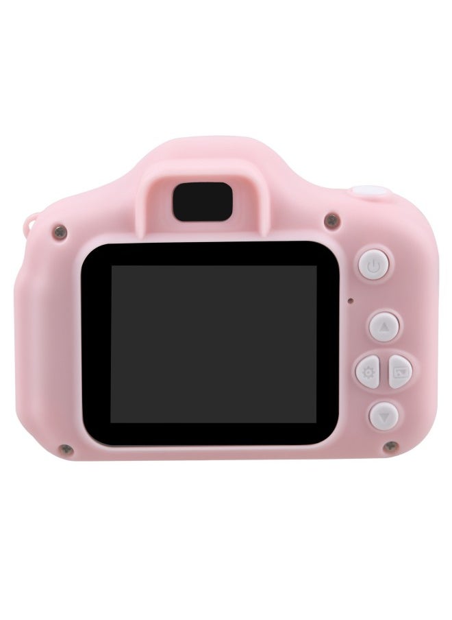 Generic - Explosions X200 Children's Camera Mini Small SLR Camera Cartoon Toy Digital Camera-Body Color:X200 (general Version) Pink + 32g Memory Card + Card Reader - Image 1