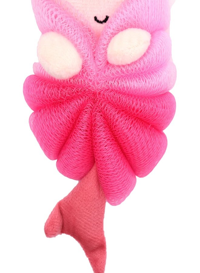Ralcosuss Cute Unicorn Kids Bath Loofahs Balls for Baby Girls Boys Mesh Shower Ball Pouf Exfoliating Bath Sponge Body Cleaner Bath Accessories (Pink Mermaid) - Image 3
