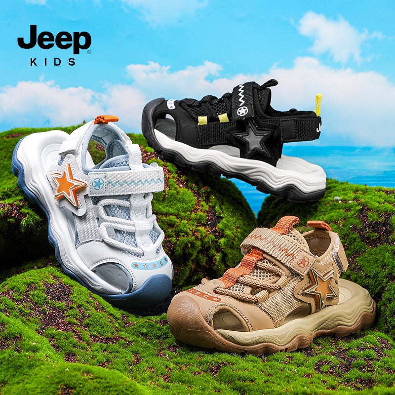 Jeep Boys' Sandals 2025 Velcro Boys' Sports Sandals For Outdoor Wear And River Tracing Sandals - Image 2