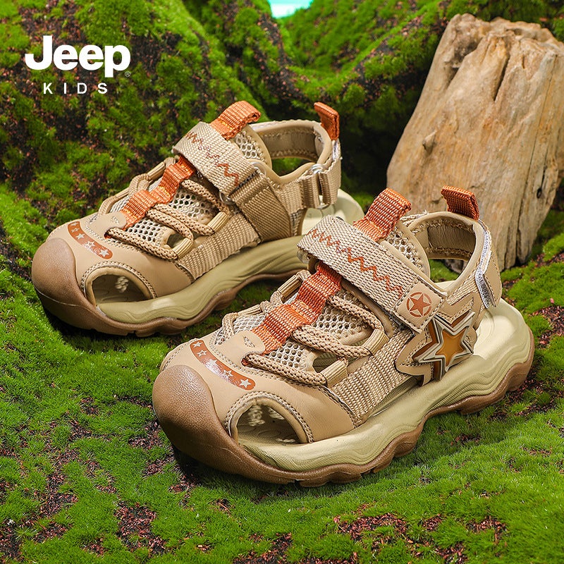 Jeep Boys' Sandals 2025 Velcro Boys' Sports Sandals For Outdoor Wear And River Tracing Sandals - Image 4