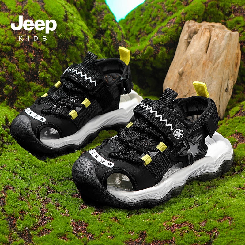 Jeep Boys' Sandals 2025 Velcro Boys' Sports Sandals For Outdoor Wear And River Tracing Sandals - Image 5