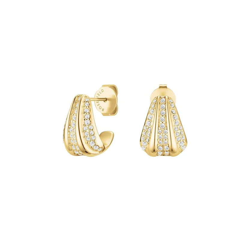 Rosefield  Rosefield Pave Striped Gold Trio for Women | Best Price UAE
