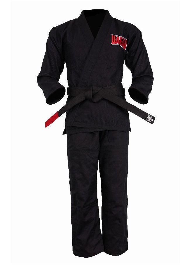 UAEJJ - Jiu Jitsu Kimono Karate & Martial Arts Dress For Beginners Adults (Black) - Image 1