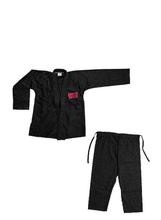 UAEJJ - Jiu Jitsu Kimono Karate & Martial Arts Dress For Beginners Adults (Black) - Image 1
