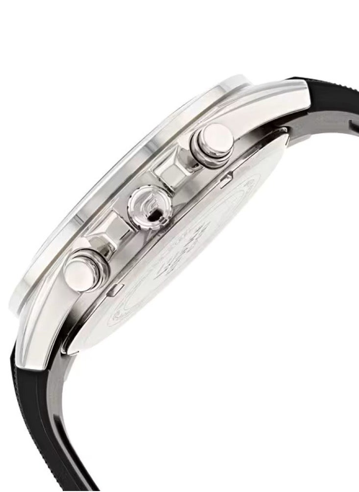 CASIO - Casio Edifice Standard Analog Chronograph Black Resin Band Men's Watch EFV-550P-1AV - Image 1