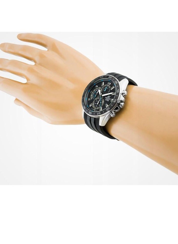 CASIO Casio Edifice Standard Analog Chronograph Black Resin Band Men's Watch EFV-550P-1AV  - Image 3