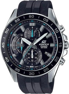 Casio Edifice Standard Analog Chronograph Black Resin Band Men's Watch EFV-550P-1AV