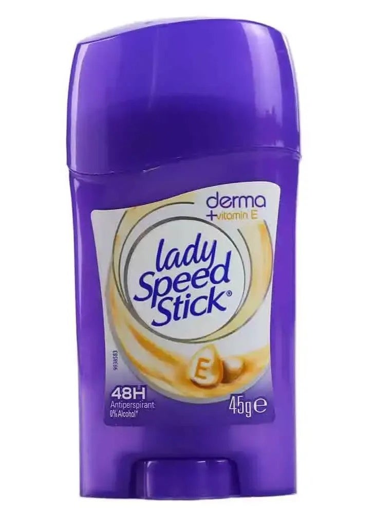 ليدي سبيد ستيك ديرما ستيكس مزيل العرق ومضاد التعرق الطبيعي لاستعادة البشرة بفيتامين هـ 45 جم - Image 1