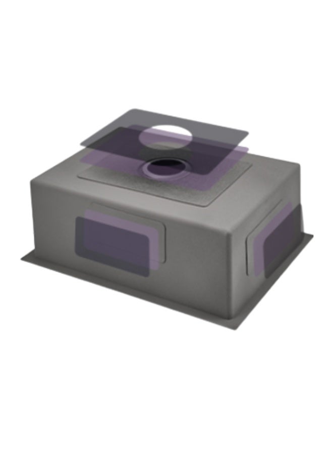 Wonderful-kitchens Nano Black Stainless Steel Kitchen Sink (Sink Only) - Image 2