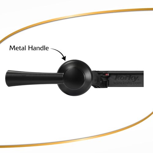 Korky Strongarm Metal Toilet Handle and Lever - Universal to Fit Front, Angled, Side, Left, and Right Mount Toilets - Matte Black, Simple Style, 6034BP - Image 2