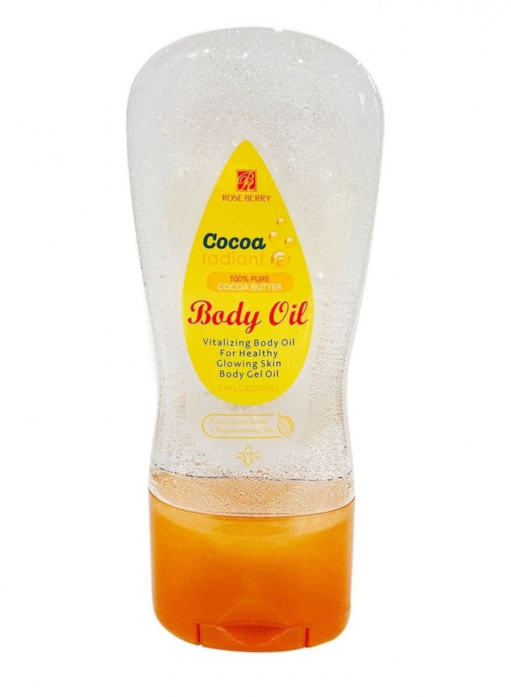 Rose Cocoa Radiant Body Oil Clear 200ml - Image 1