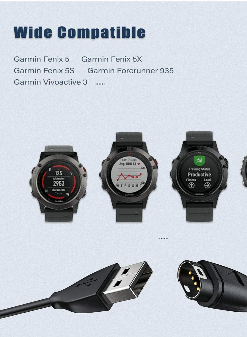 كبل شاحن مكون من عبوتين متوافق مع Garmin Watch - Image 3