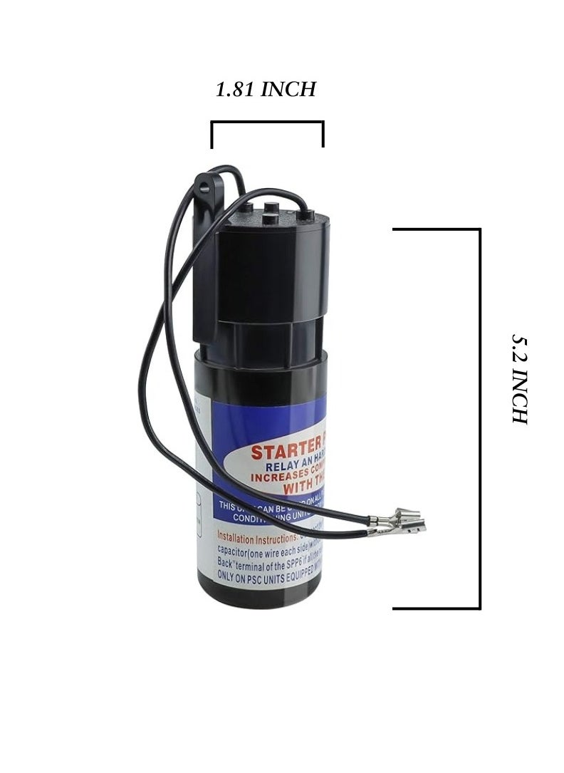 Generic SPP6 Hard Start Kit for Air Conditioners - High-Efficiency Compressor Starter | Replaces SPP6, TJ90HS6, AP4502872, 35702, DST-6, ERPP6, HS6, HS650  - Image 2