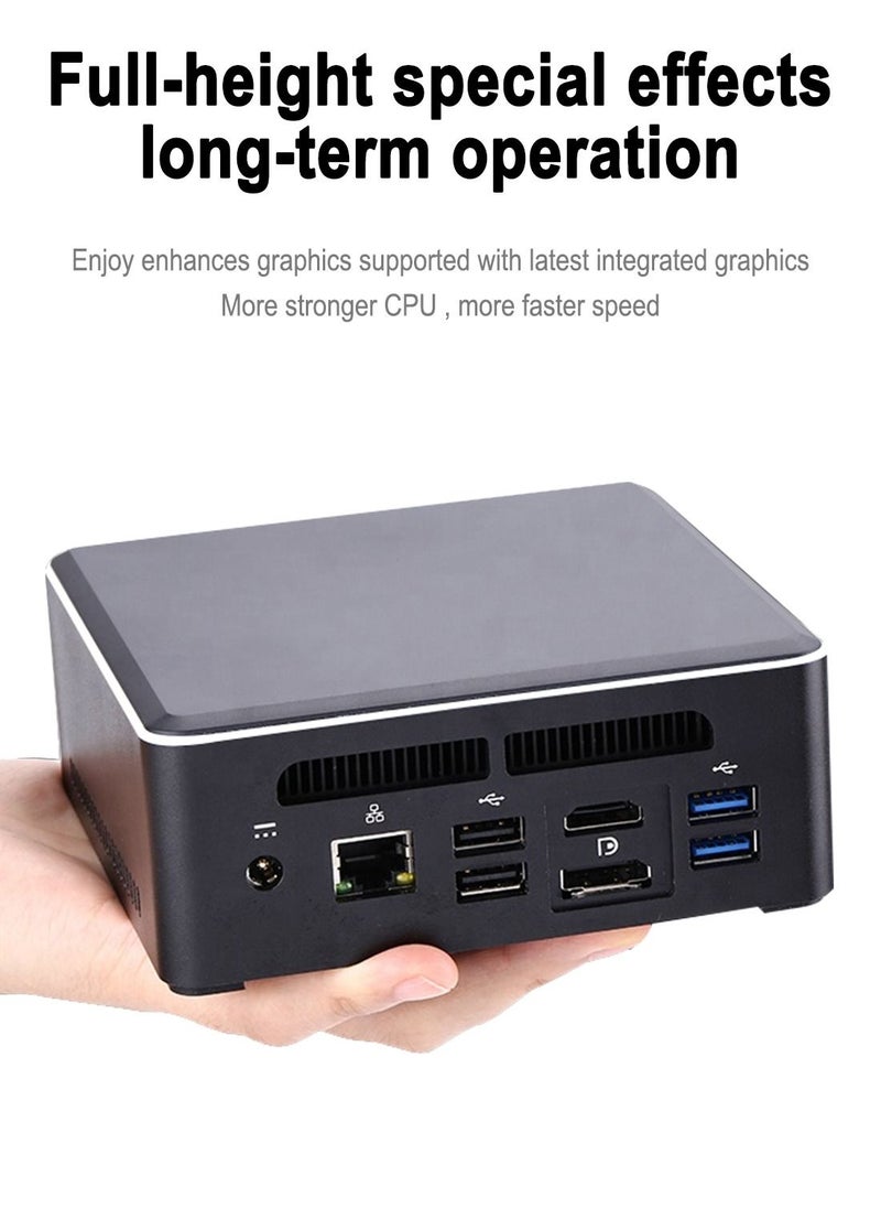 Generic - Mini Pc Amd Ryzen 5 3550H Processor , Windows 10 Home Mini Desktop Computer With Hdmi, Dp ,Rj45 Port, 8 Gb Dddr4, 256Gb Ssd, 4 Cores 8 Threads 4 Mb Cache, Gigabit Ethernet Dual Band Wifi,Bluetooth - Image 1