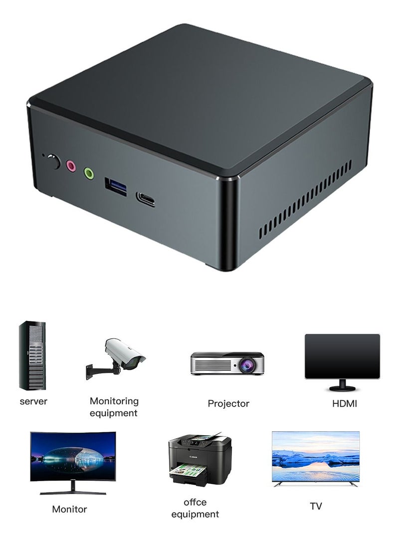 Generic - Mini Pc Amd Ryzen 5 3550H Processor , Windows 10 Home Mini Desktop Computer With Hdmi, Dp ,Rj45 Port, 8 Gb Dddr4, 256Gb Ssd, 4 Cores 8 Threads 4 Mb Cache, Gigabit Ethernet Dual Band Wifi,Bluetooth - Image 1