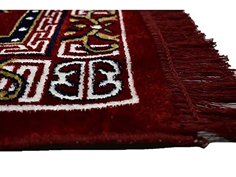 Homitecture Polyester Fabric Multipurpose Pooja Mat (Maroon Red, Standard) - Image 5