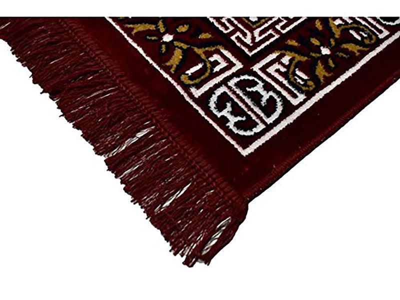 Homitecture Polyester Fabric Multipurpose Pooja Mat (Maroon Red, Standard) - Image 4