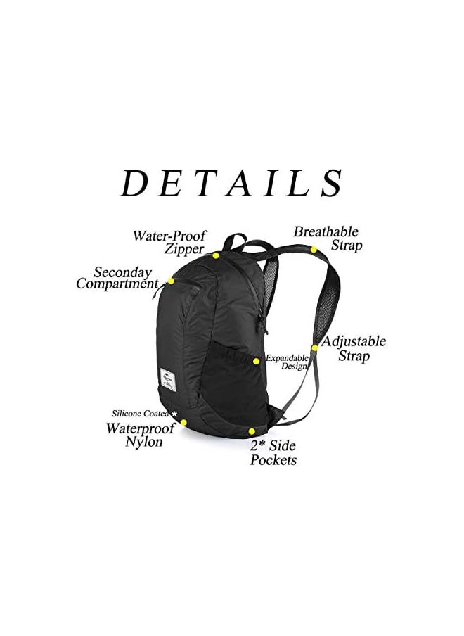 Naturehike Naturehike 30D Nylon Ultra Lightweight Foldable Waterproof Backpack for Hiking, Camping, Outdoor Travel  - Image 2