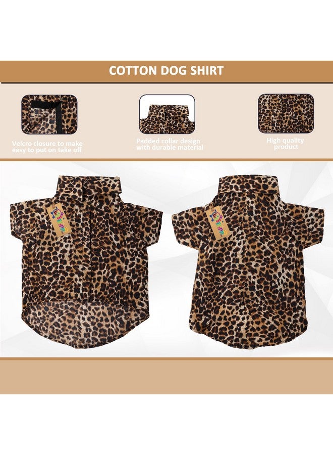 Western Era Super Soft Trendy Printed Shirt, Ultra Comfort Dog Apparel, Cotton Printed Breathable Basic Vest Dog Shirt, Cute Lightweight Thin Shirt For Your Furies (Medium - 18 Inch) (Cheetah Print) - Image 4