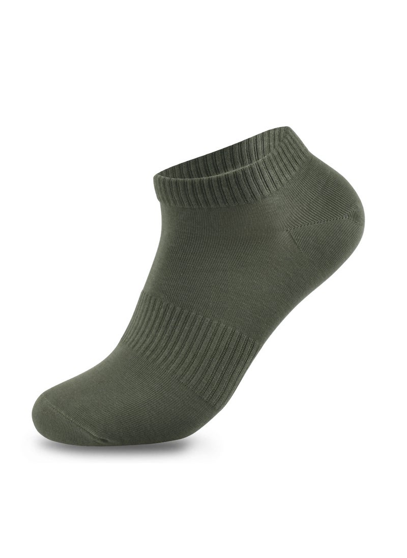 Generic - Spring new socks mens socks Xinjiang cotton mens sports boat Socks antibacterial deodorant socks sweat-absorbent solid color breathable Light gray - Image 1