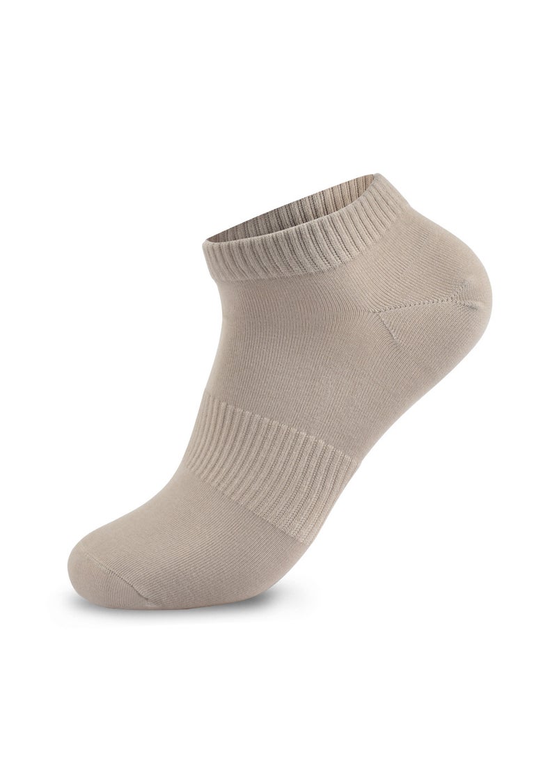 Generic - Spring new socks mens socks Xinjiang cotton mens sports boat Socks antibacterial deodorant socks sweat-absorbent solid color breathable Light gray - Image 1