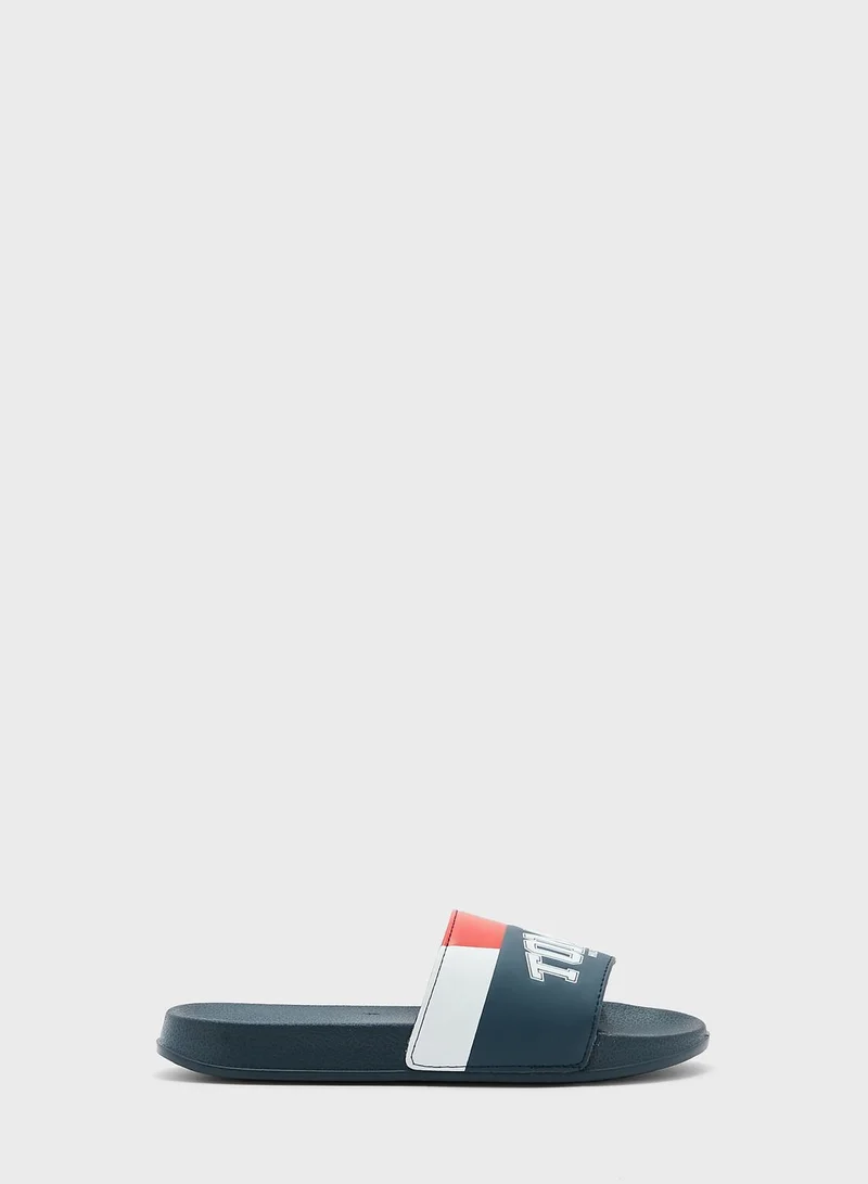 TOMMY HILFIGER Kids Slip On Slides