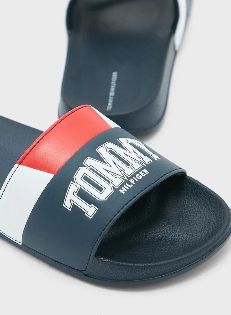 TOMMY HILFIGER Kids Slip On Slides
