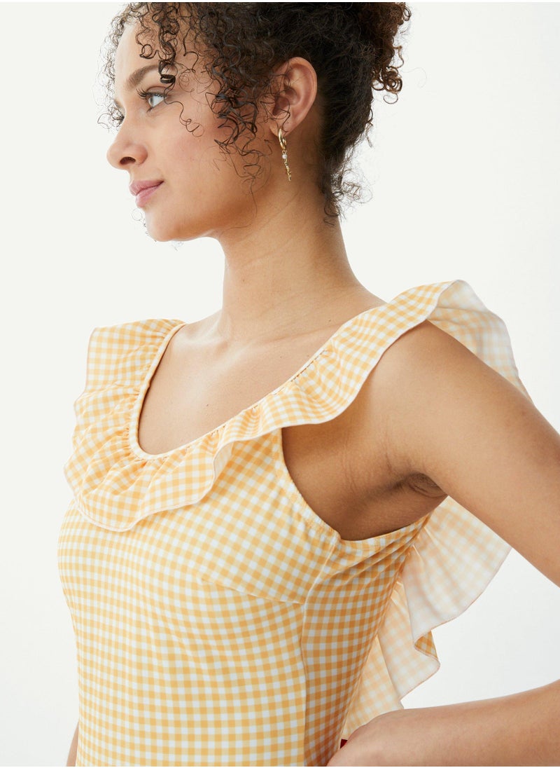DEBENHAMS - Gingham Check Print Costume - Image 1