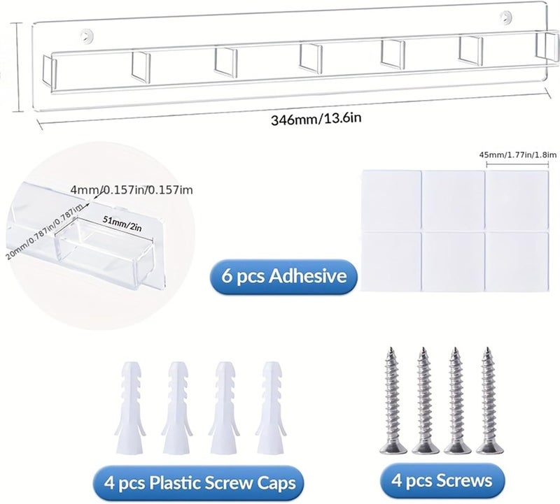 Eyeglasses Holder Organizer Wall Mount Eyeglasses Display and Eyeglasses in Acrylic Material, Glasses Storage, for Closet Apartment Workplace and Retail Store - Image 5