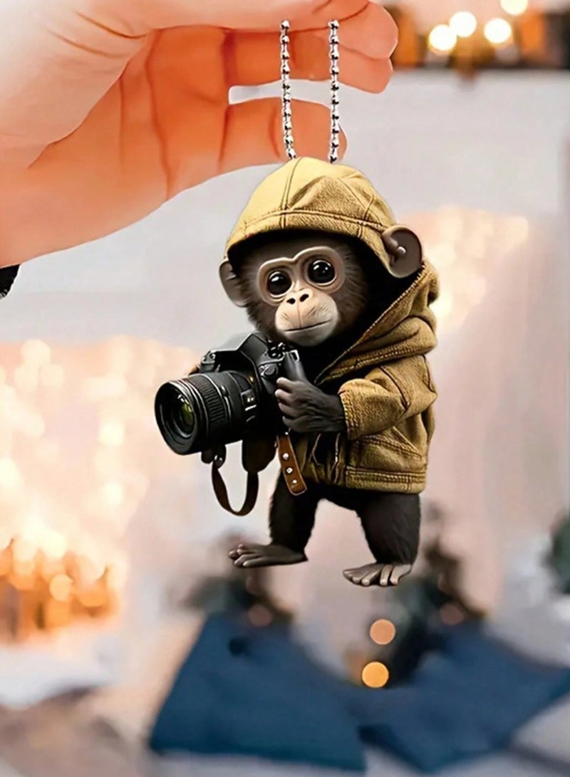 Generic Car Hanging Ornament – Cute Monkey Design, Perfect for Enhancing Your Car Interior with a Touch of Luxury  - Image 3