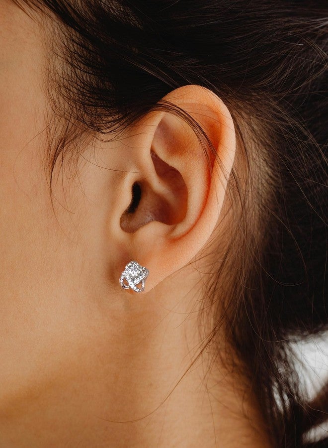 ENASAL Bridesmaid Earrings Proposal Gifts,Maid of Honor Proposal Gifts,Will You Be My Bridesmaid on Our Wedding Day,Tie The Knot Love Knot Stud Earrings for Women -11 - Image 2
