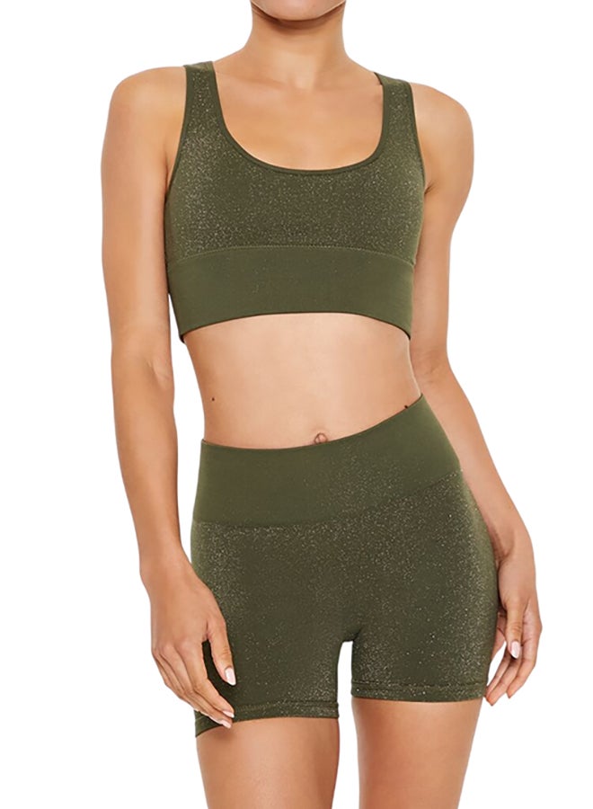 FOREVER 21 Active Seamless Glitter Sports Bra  - Image 1