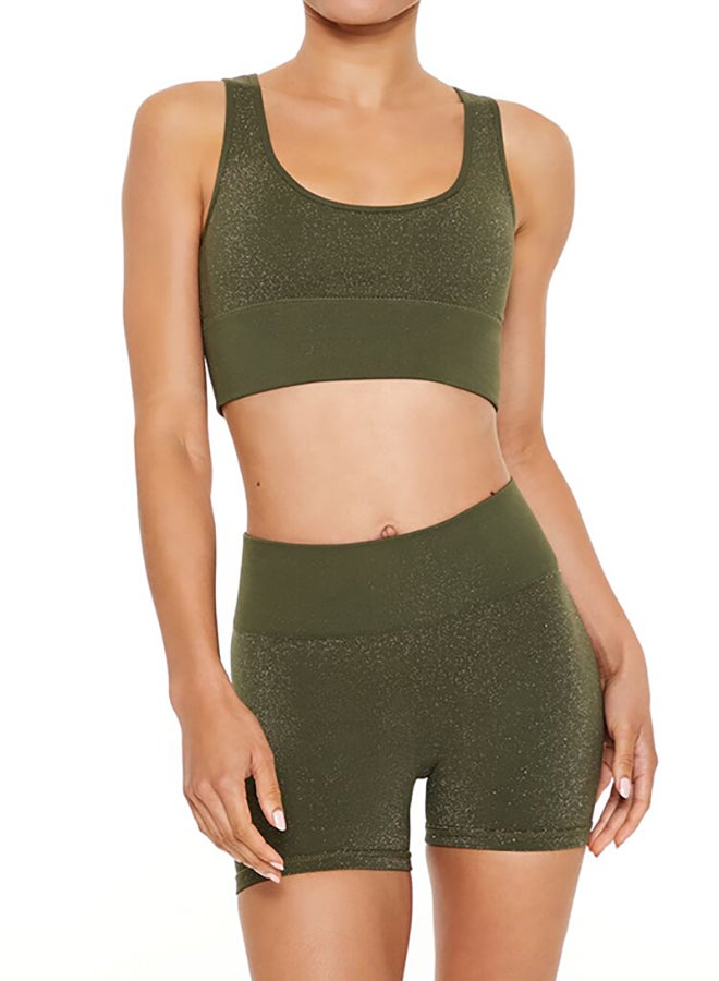 Active Seamless Glitter Sports Bra