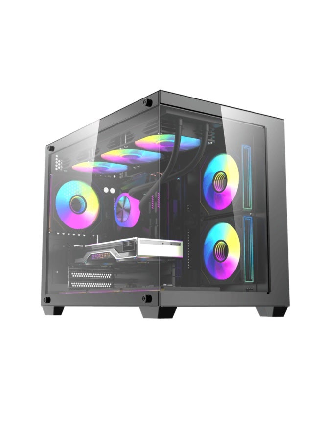 Emarat Gamers Gaming PC Bundle - Intel Core i5-14400F, RTX 5060 8GB, 16GB DDR5 6000MHz, 1TB NVMe SSD, B760 Motherboard, RGB Air Cooler, 650W PSU, Black Case | 24" Curve 200 Hz FHD Monitor-Keyboard-Mouse-Mousepad-Headset | WiFi-Bluetooth-Windows 11 Pro | Emarat Gamers Desktop Computer | 1 Year Warranty black black - Image 2