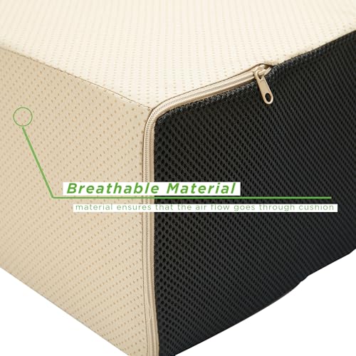 Mind Reader Foot Rest, Under Desk at Work, Ergonomic, Office, Memory Foam, 17" L x 12" W x 7" H, Black - Image 5