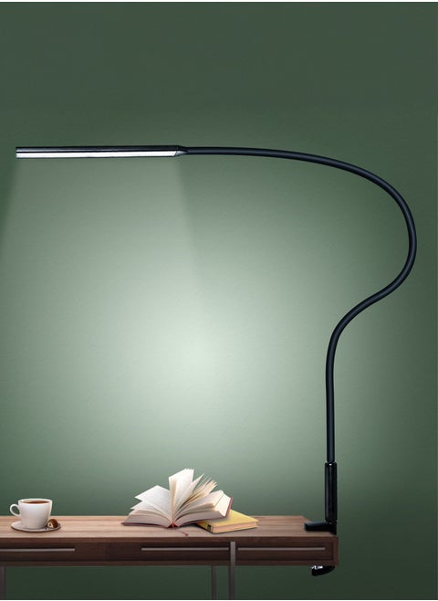 Desk Lamp LED USB Power  Swing Arm Lamp Flexible Gooseneck Clamp Dimmable Architect Lamp 3 Color Modes Desk Light Memory Reading Working Study Energy Saving