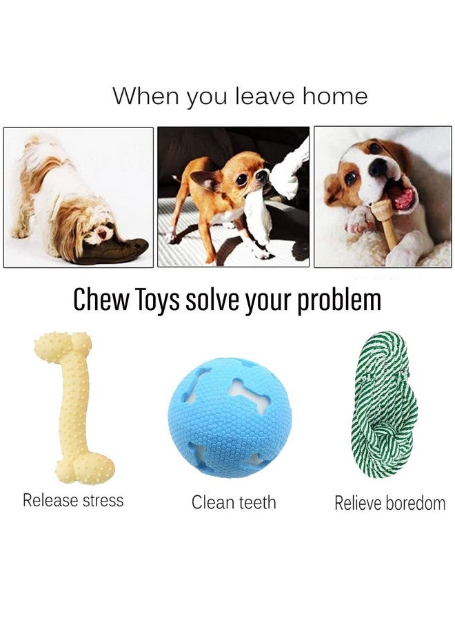 Emily Pets Dog Chew Toys Chew Toys For Dogs Adult Dog Rubber Bone Cat Chew Durable Rope Slipper Toy Led Glowing Balls Teething Toy For Aggressive Chewers For Puppy (Color May Vary) Pack Of3  - Image 5
