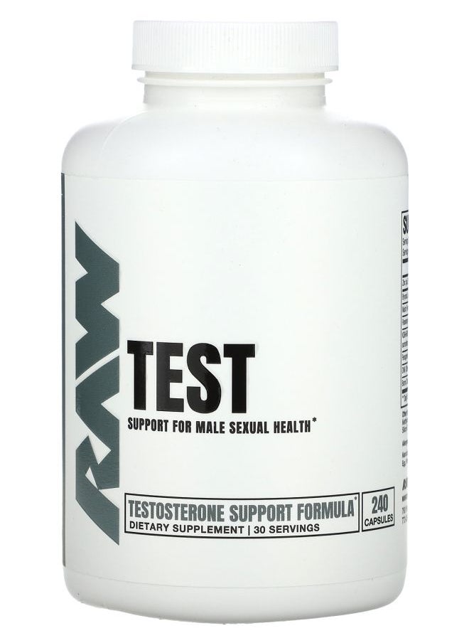Raw Nutrition Test 240 Capsules 