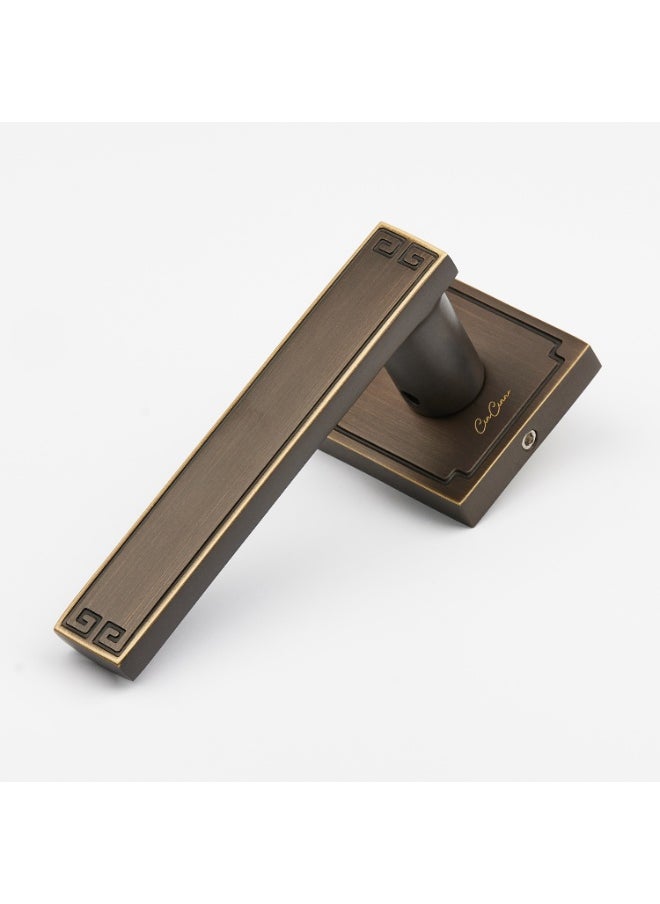 CINCINNO Sapiens Classic Premium Anti-Rust Brass Door Handle Pair –Durable & Stylish for Home & Office, UV Protection, 2-Year Color & 5-Year Mechanical Warranty, Salt Spray Tested (Dark Antique Brass)  - Image 3