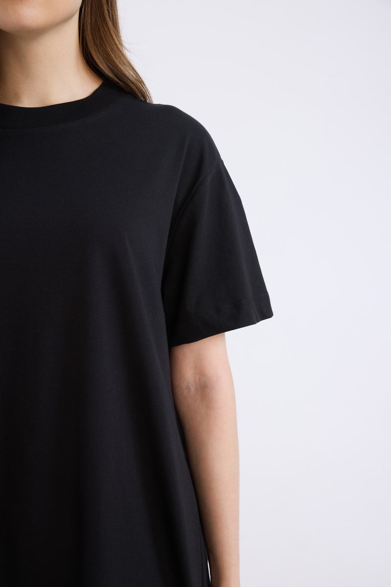 DeFacto Woman Regular Fit Crew Neck Short Sleeve Tunic - Image 4