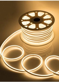 Festive Gallery 10Meter Premium Quality LED Neon Strip Light Waterproof AC220V 2835 SMD For Home Lighting Kitchen Bed Outdoor Flexible Decoration Warm White 
