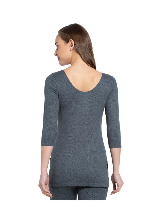 JOCKEY - Jockey 2503 Women Super Combed Cotton Rich Three Quarter Sleeve Thermal Top with Stay Warm Technology - Image 1