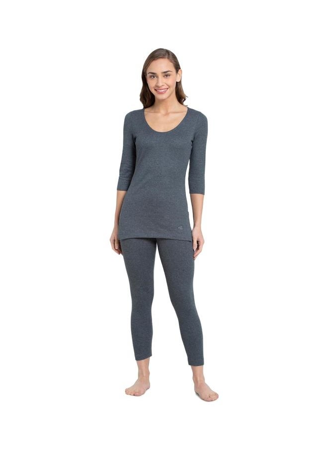 JOCKEY - Jockey 2503 Women Super Combed Cotton Rich Three Quarter Sleeve Thermal Top with Stay Warm Technology - Image 1