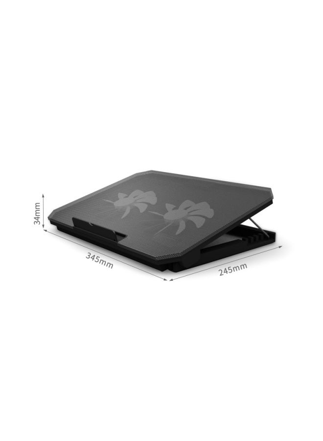 Ecola Notebook Cooling Stand, Plastic Adjustable Air-cooled Cooler, Computer Desk Stand Nbc-t906bk