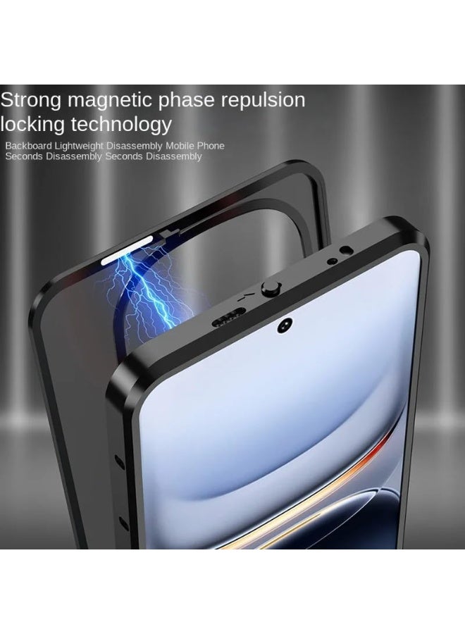 general Metal Bumper Frame Case Compatible with VIVO IQOO 13, Luxury Premium Aluminum Alloy Shockproof Bumper Frame with Matte Clear Hard Plastic Back Cover - Image 2