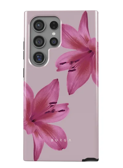 BURGA Phone Case Compatible with Samsung Galaxy S24 Ultra Mobile Phone Case Hybrid 2 Layer Hard Shell Silicone Protective Case,Fragile Beauty Scratch Resistant Shockproof Cover