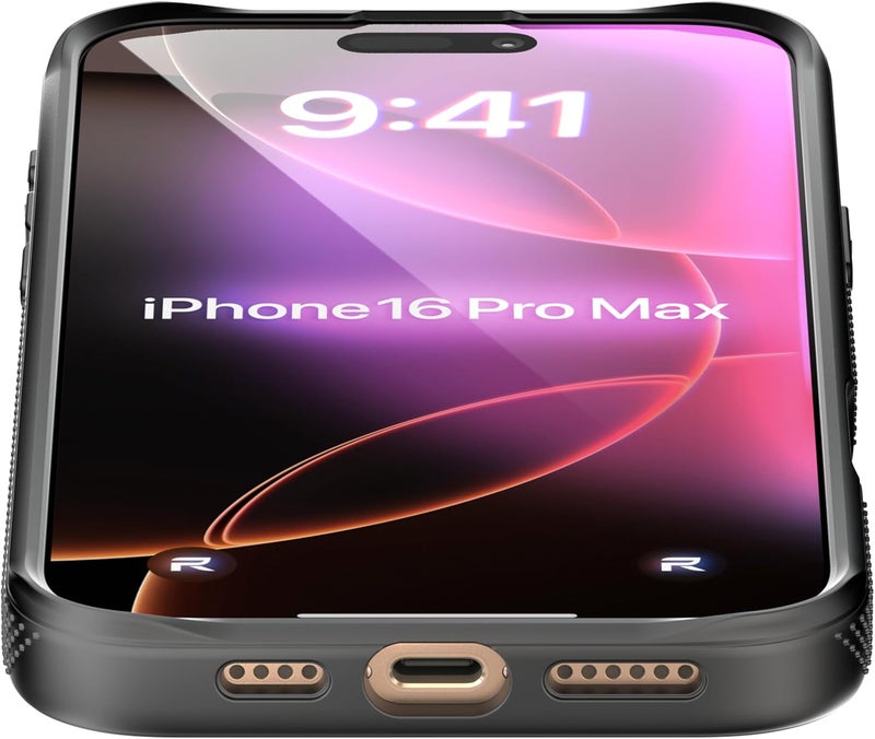 Rebel Air Case for iPhone 16 Pro Max [Air² Series] Strong MagSafe Compatible, Grippy Sides, Slim & Lightweight TPU Cover, Protective Corners, Raised Lens Ring, 6.9 Inch Phone 2024 (Black) - Image 3