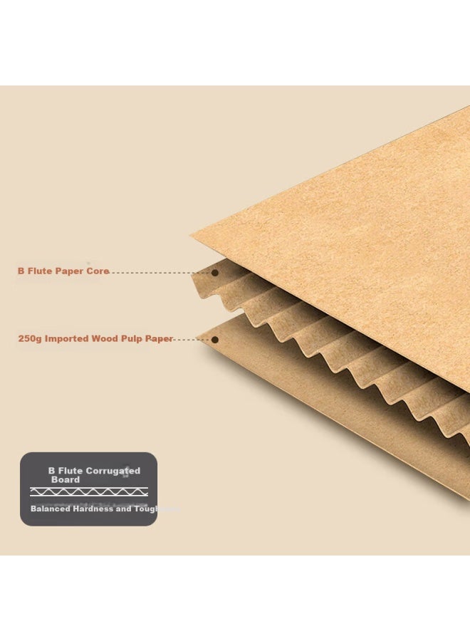 Simaa 5-pack صندوق الأرشيف الخاص لإيصالات المحاسبة المموج ثلاثي الطبقات السميك الموديل 43*32*31 صندوق تخزين وتصنيف مستندات المحاسبة المالية صندوق تخزين الكتب Wg-ko1 - Image 2