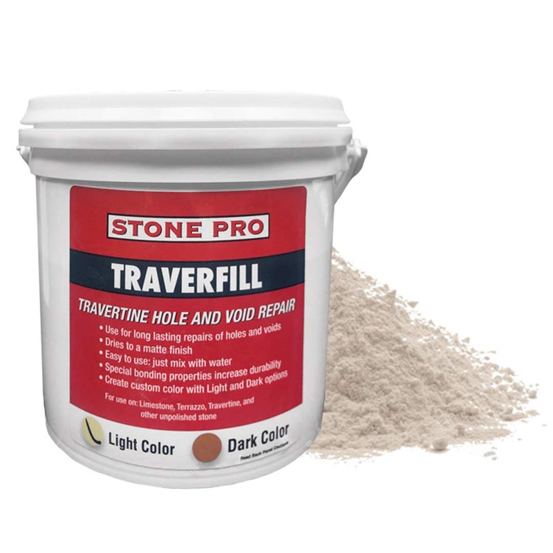 Stone Pro â€“ Traverfill Light (3 Lbs.) (For Repairing Holes in Travertine)